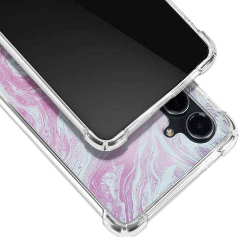 Blue and Purple Marble Galaxy S23 FE Clear Case
